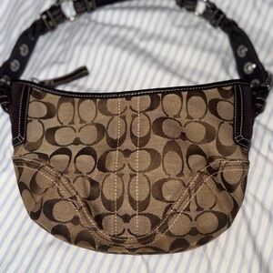 Coach Signature Brown Shoulder Bag
